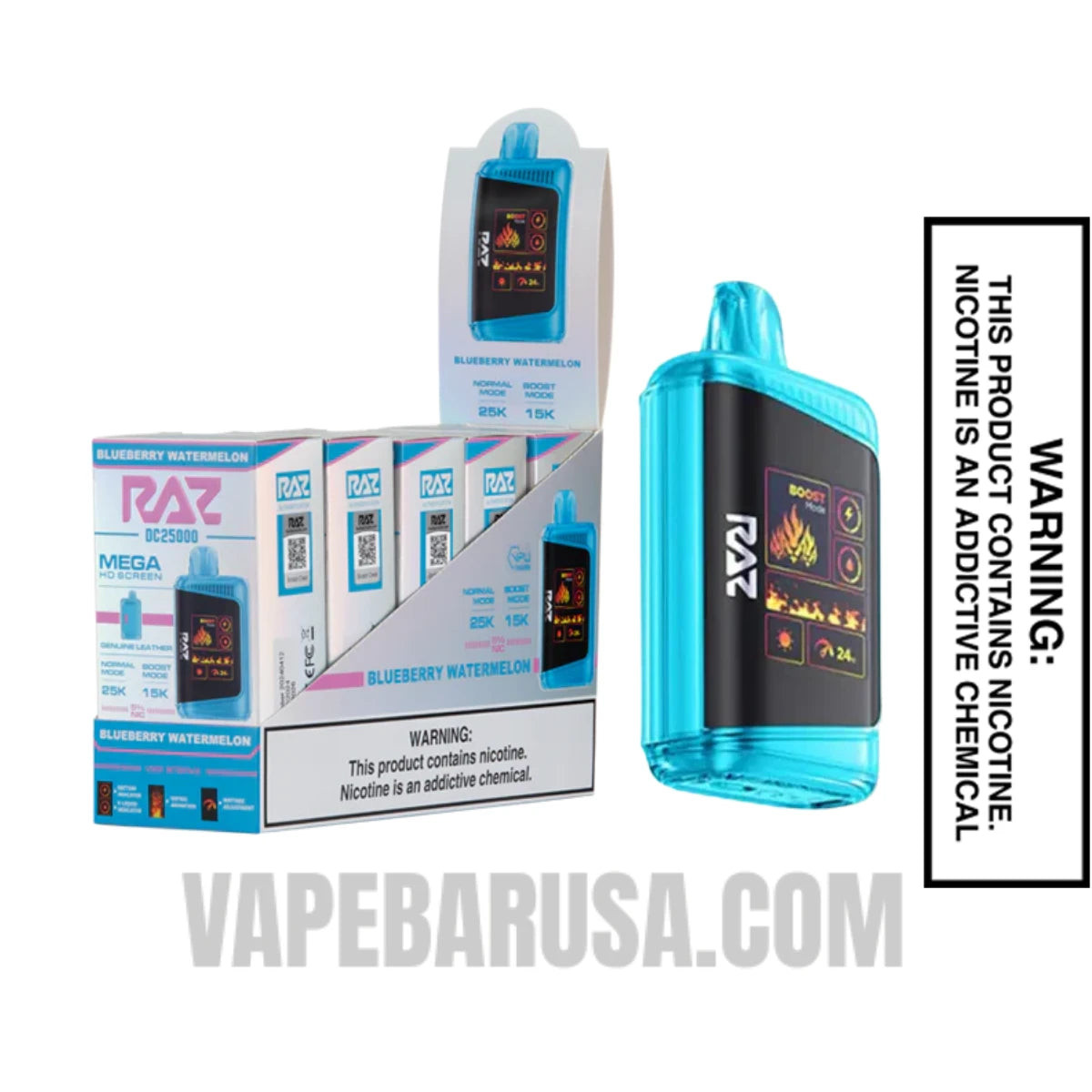 Blueberry Watermelon RAZ DC25000 Disposable Vape With Bundle Pack