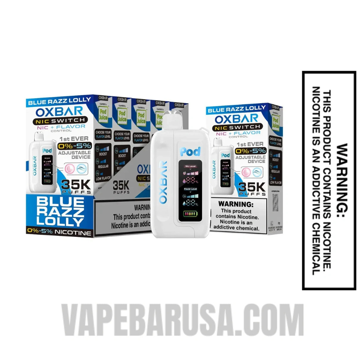 Jewel Tobacco OXBAR X Pod Juice Nic-Switch 35K Disposable Vape With Bundle Pack