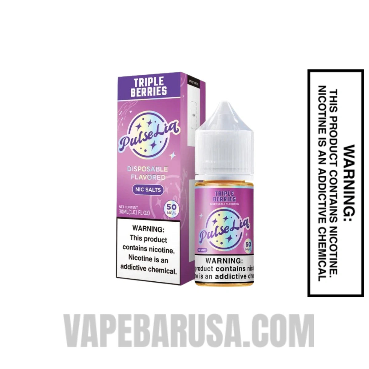 Triple Berries Pulse Liq Salt Nic 30ML with package box