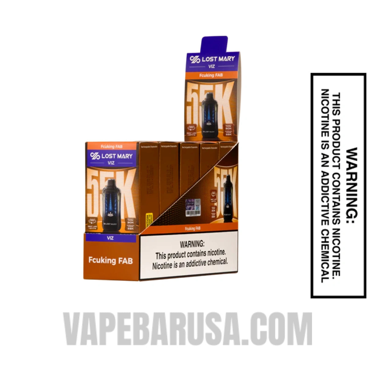 Fcuking Fab Lost Mary VIZ 55K Disposable Vape With Bundle Pack