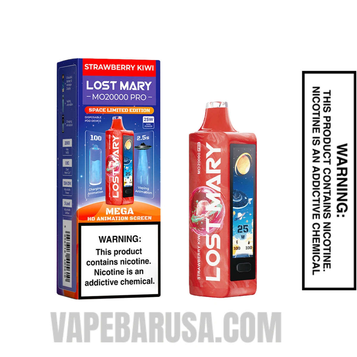 Strawberry Kiwi Lost Mary MO20000 Disposable Vape With Package Box