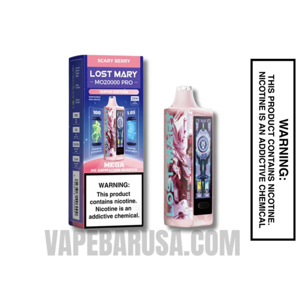 Scary Berry Lost Mary MO20000 PRO SUPER EDITION Vape with Package Box