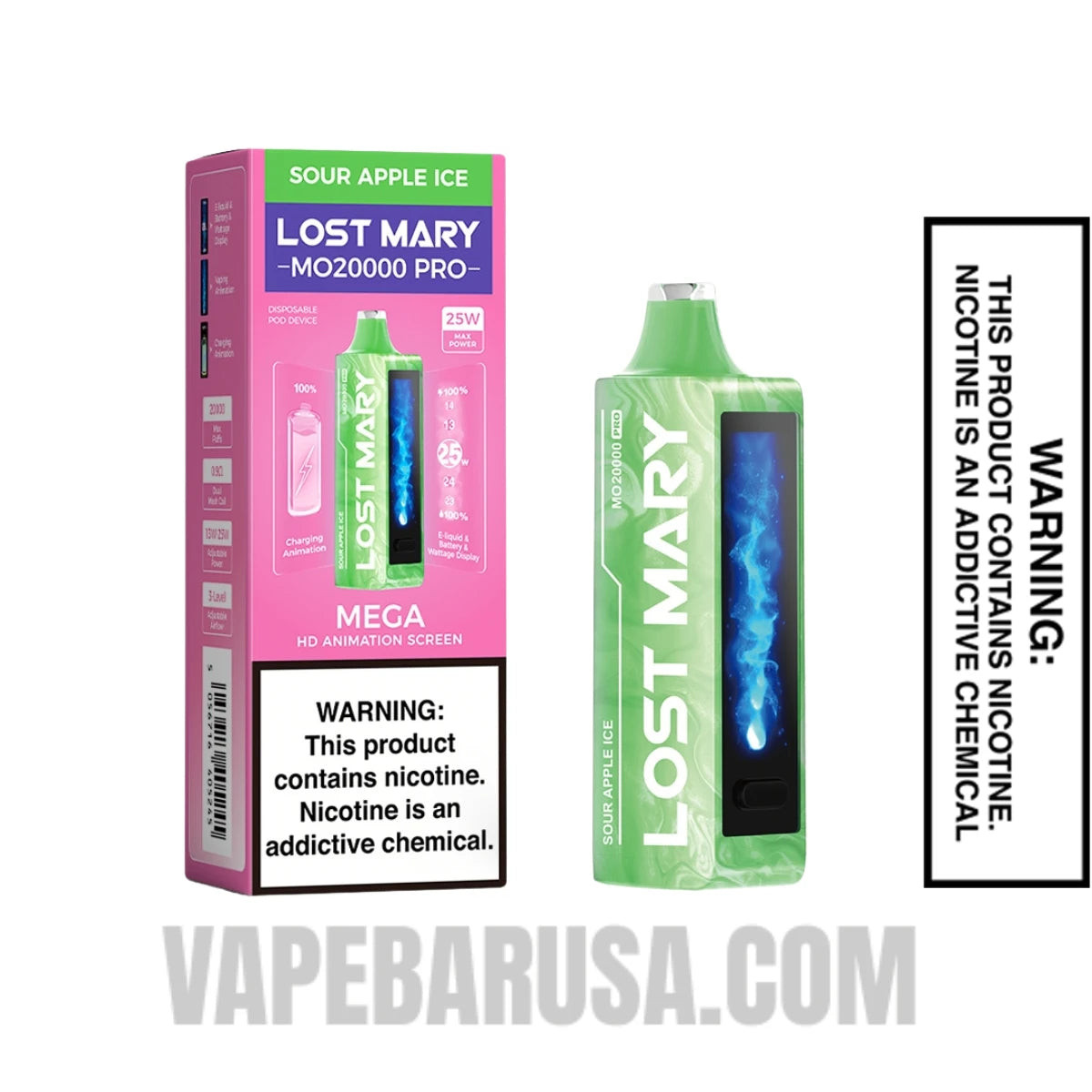 Apple Ice Lost Mary MO20000 PRO Disposable Vape With Package Box