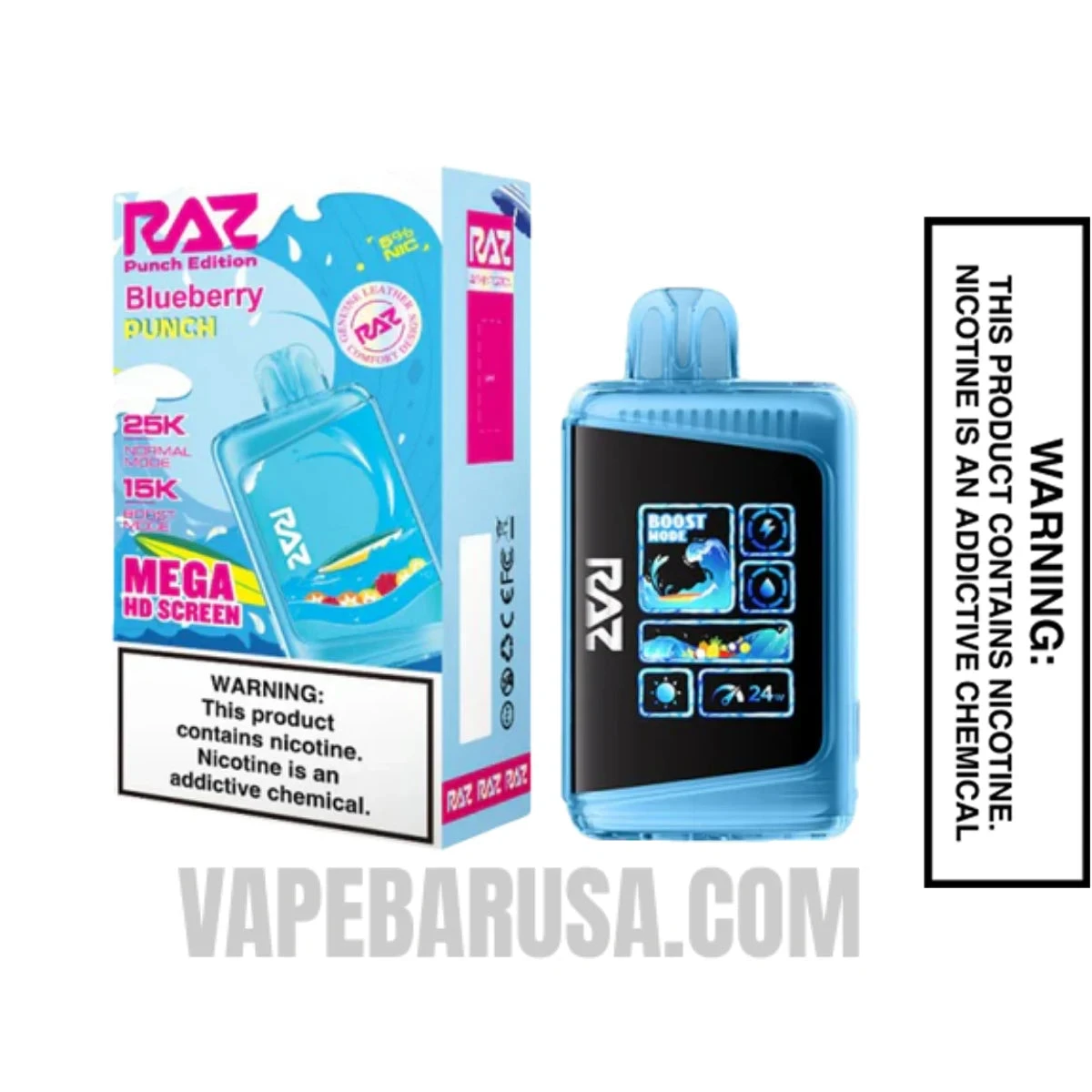 Blueberry Punch RAZ LTX 25000 Disposable Vape with Package Box