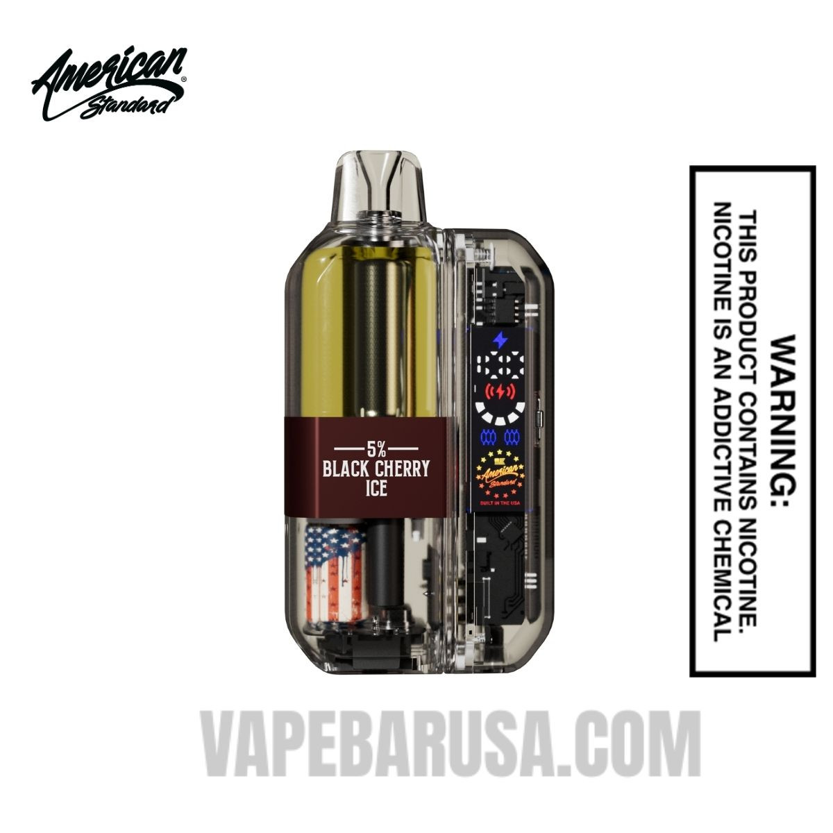 Black Cherry Ice American Standard 50K Disposable Vape Kit