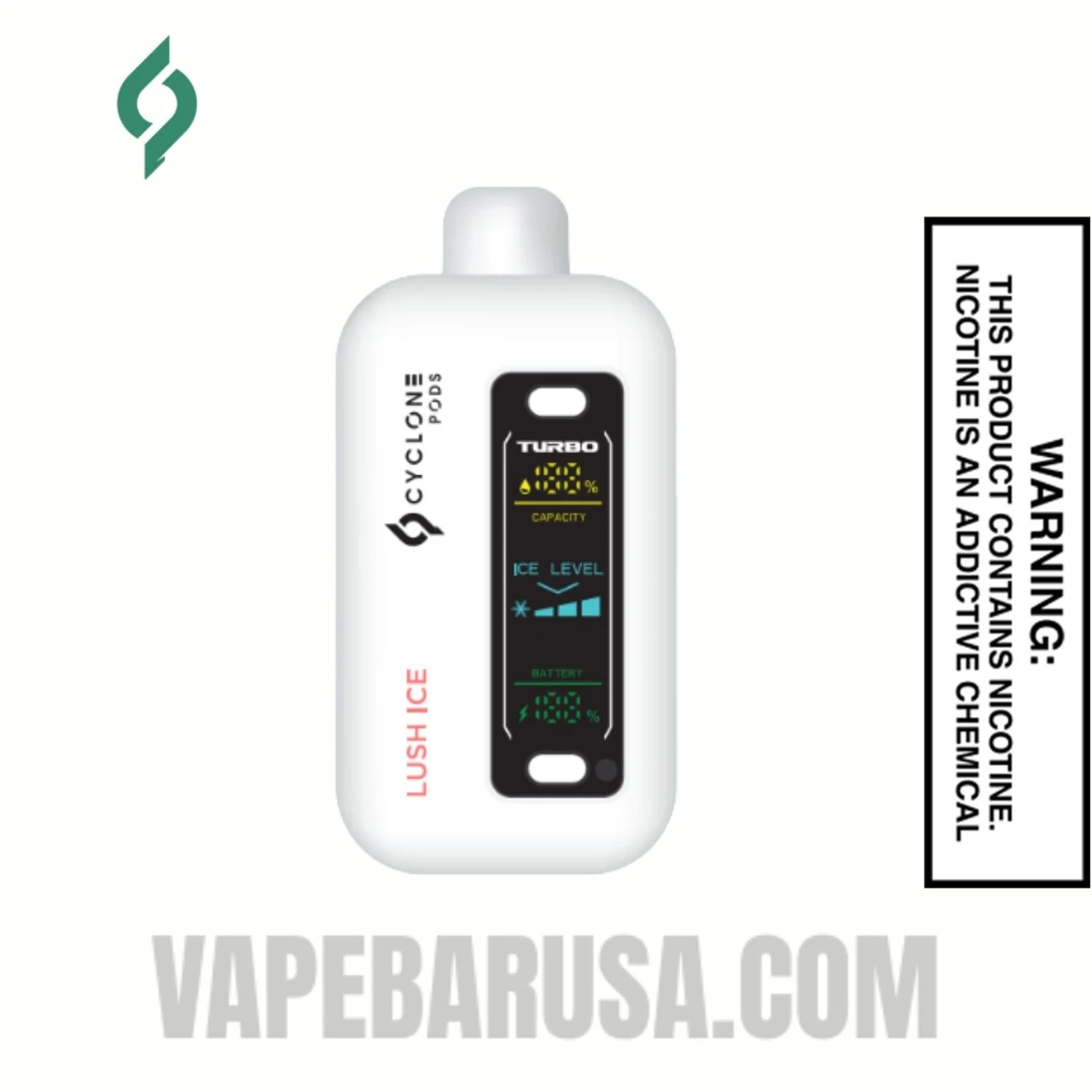 Lush Ice Cyclone Gust Pro 20K Zero Nicotine Disposable Vape