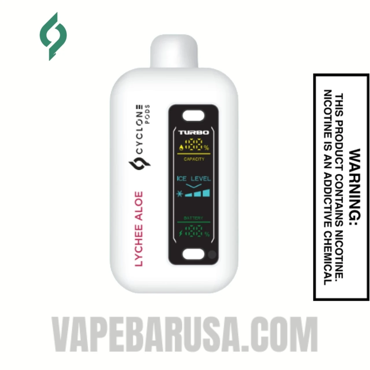 Lychee Aloe Cyclone Gust Pro 20K Zero Nicotine Disposable Vape