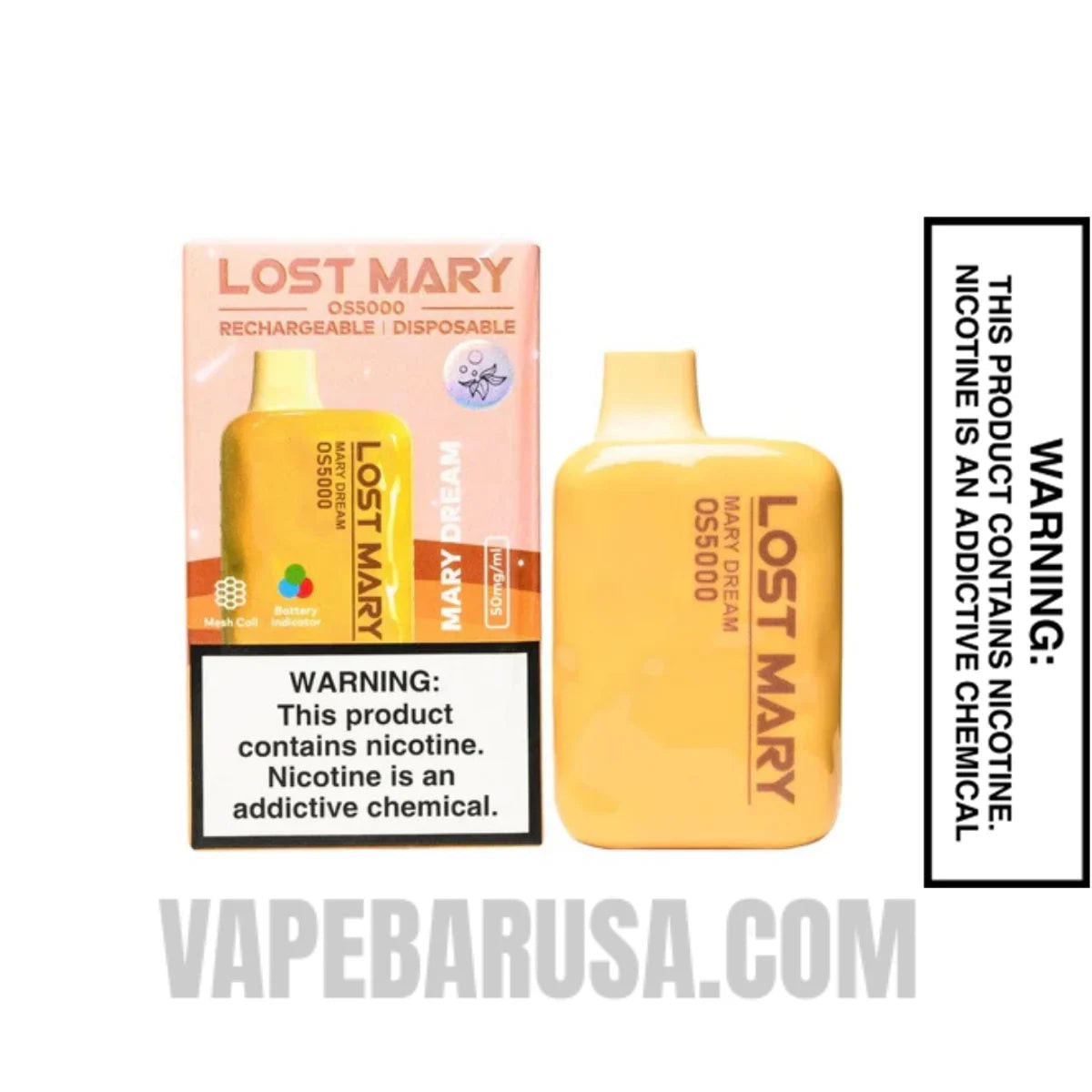 Mary Dream Lost Mary OS5000 Disposable Vape With Package Box