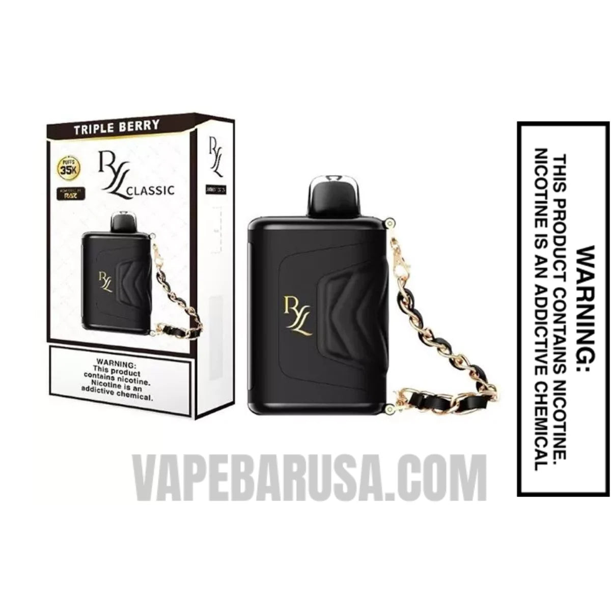 Triple Berry RAZ RYL Disposable Vape With Package Box