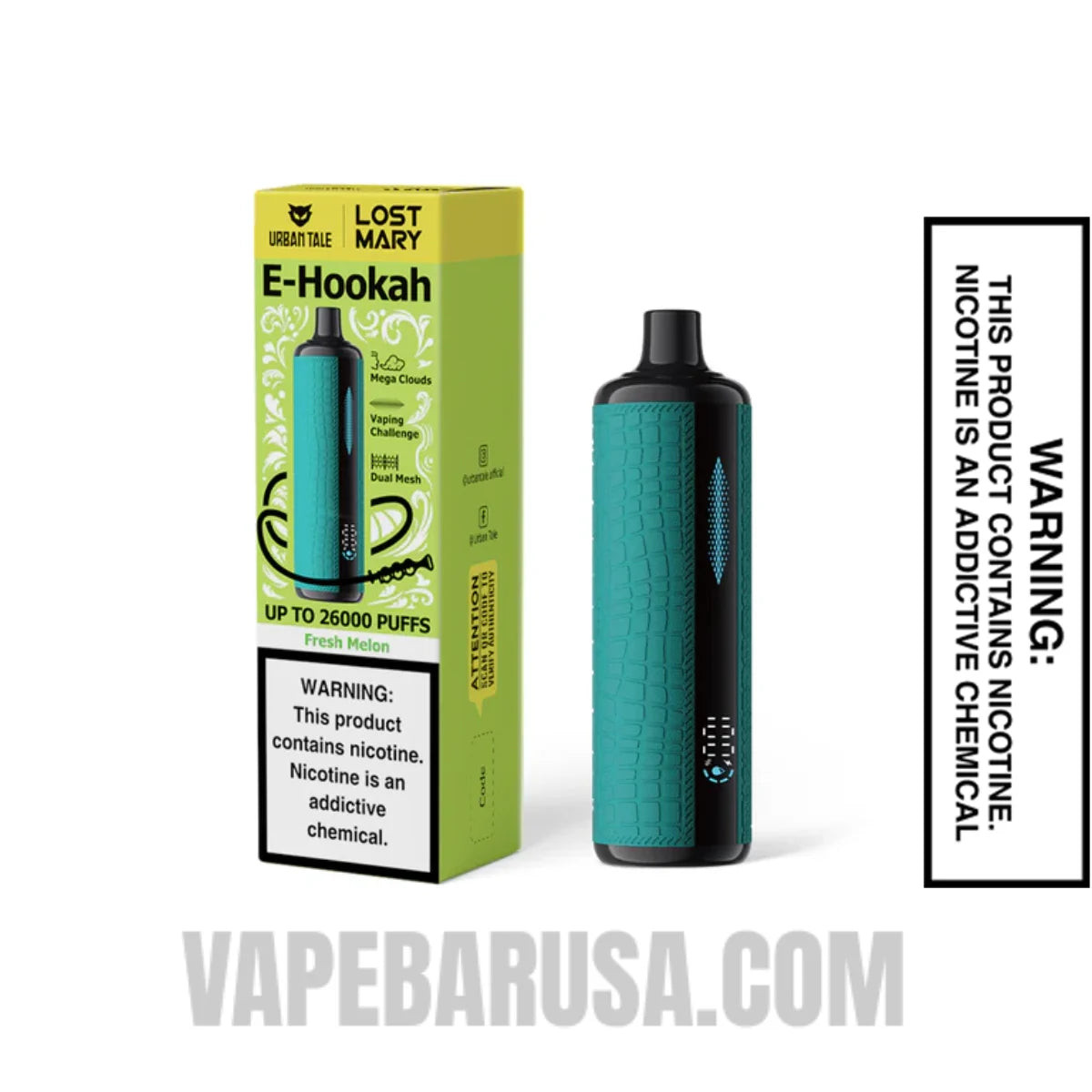 Fresh Melon Lost Mary x Urban Tale E Hookah Disposable Vape With Package Box