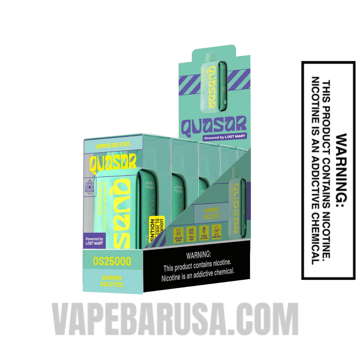Summer Solstice Lost Mary Quasar OS25000 Disposable Vape With Bundle Pack