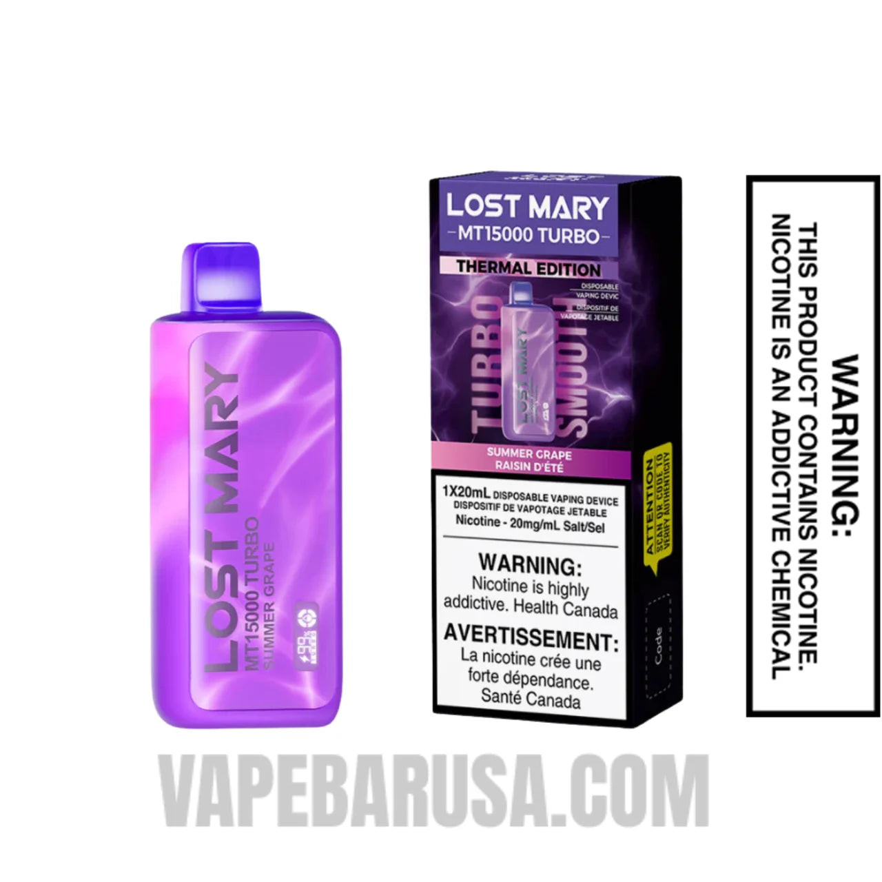 Summer Grape Lost Mary MT15000 Disposable Vape With Package Box