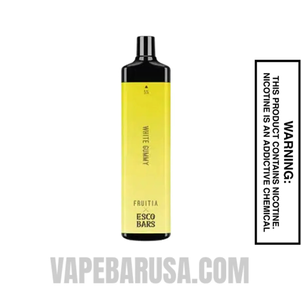 White Gummy Esco Bars 2500 Puffs Disposable Vape