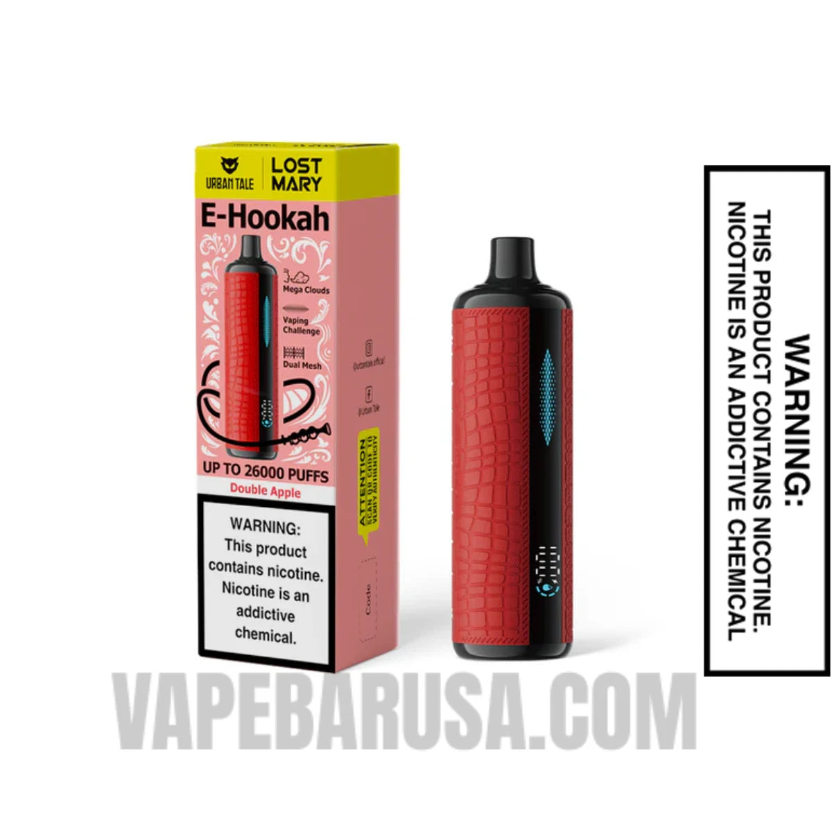 Double Apple Lost Mary x Urban Tale E Hookah Disposable Vape With Package Box