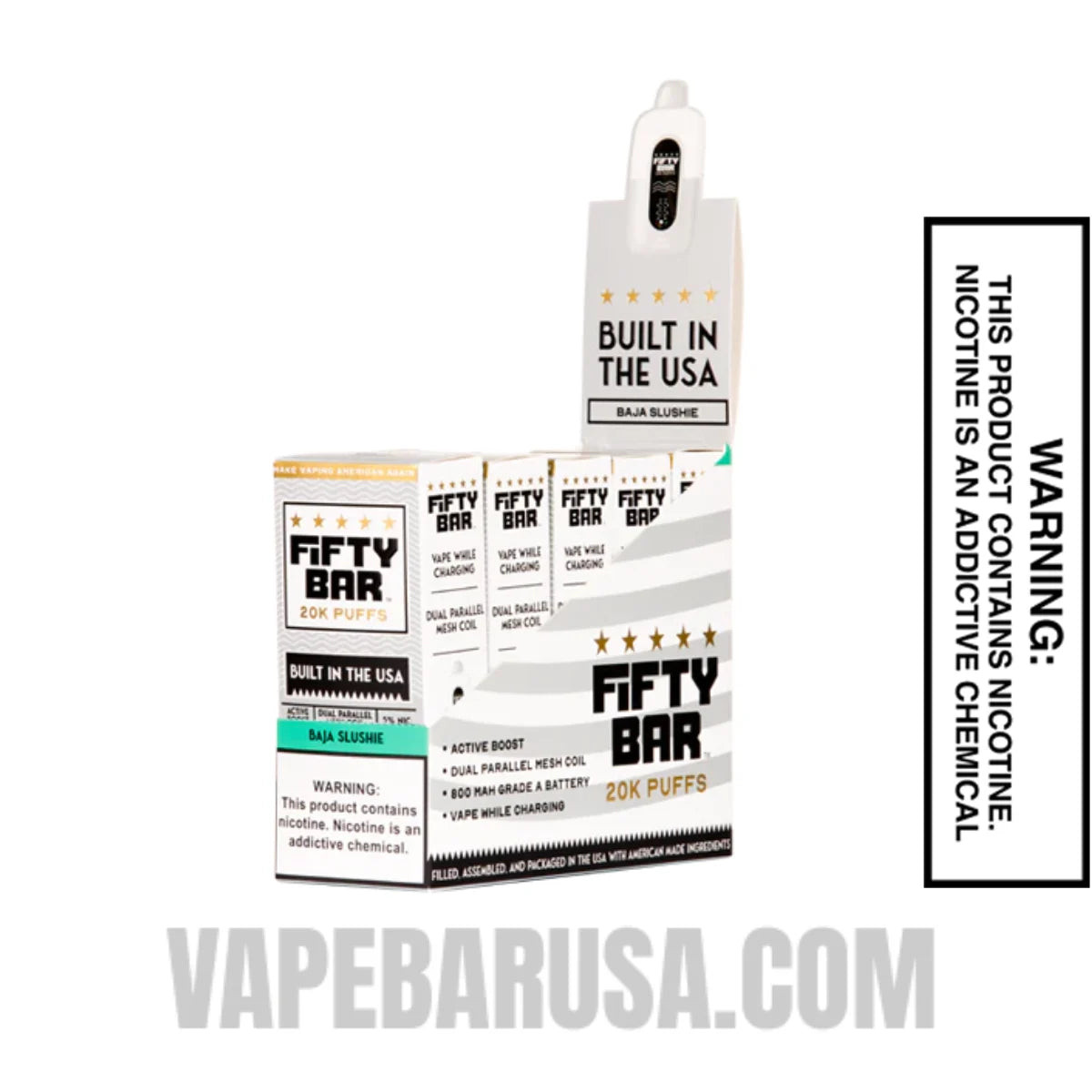 Baja Slushie Fifty Bar 20k Disposable Vape With Bundle Pack