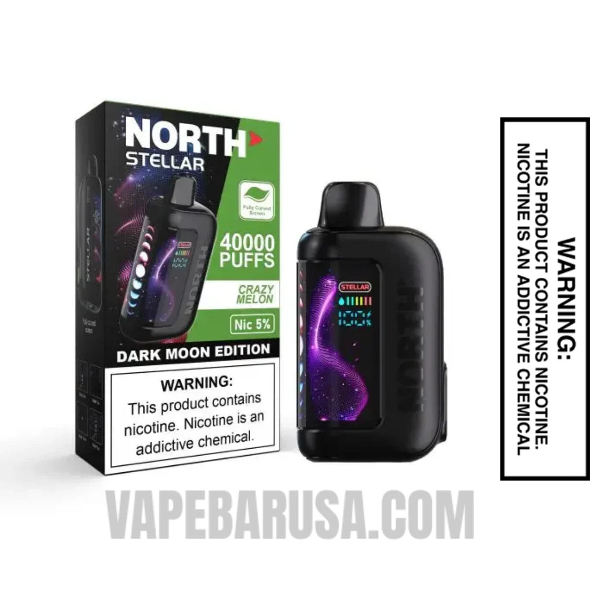 Crazy Melon North Stellar Dark Moon 40K Disposable Vape with Package Box