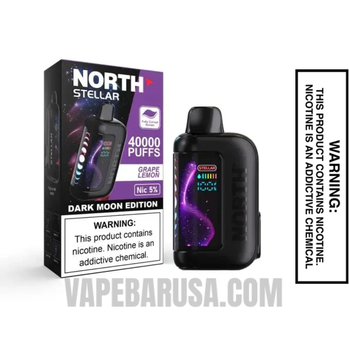 Grape Lemon North Stellar Dark Moon 40K Disposable Vape with Package Box 