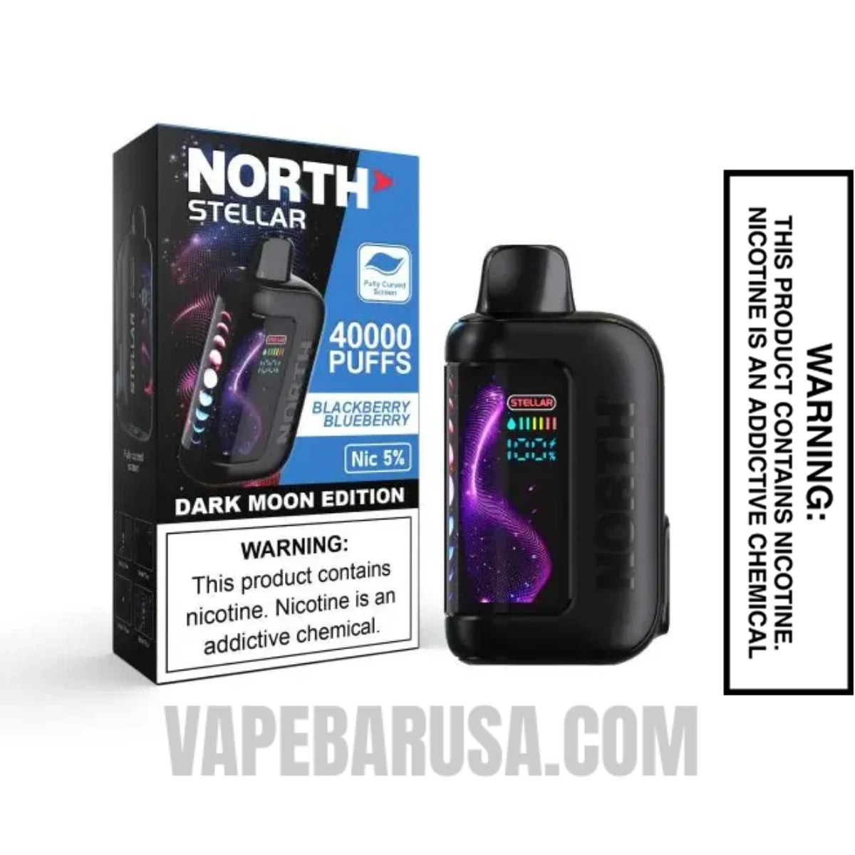 Blackberry Blueberry North Stellar Dark Moon 40K Disposable Vape with Package Box