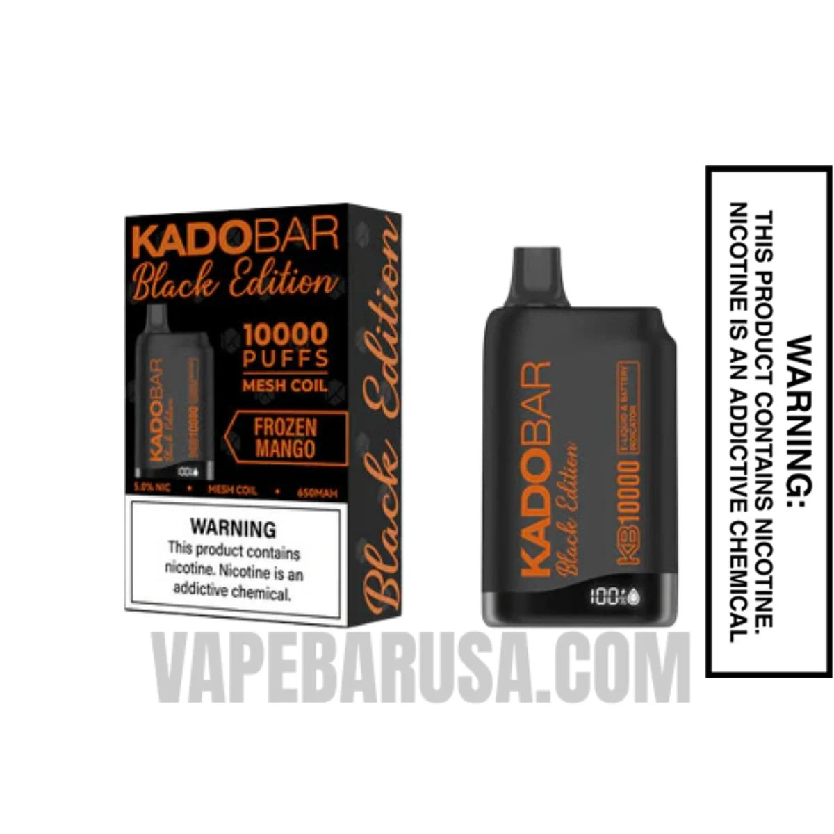 Frozen Mango Kado Bar Black Edition Disposable Vape