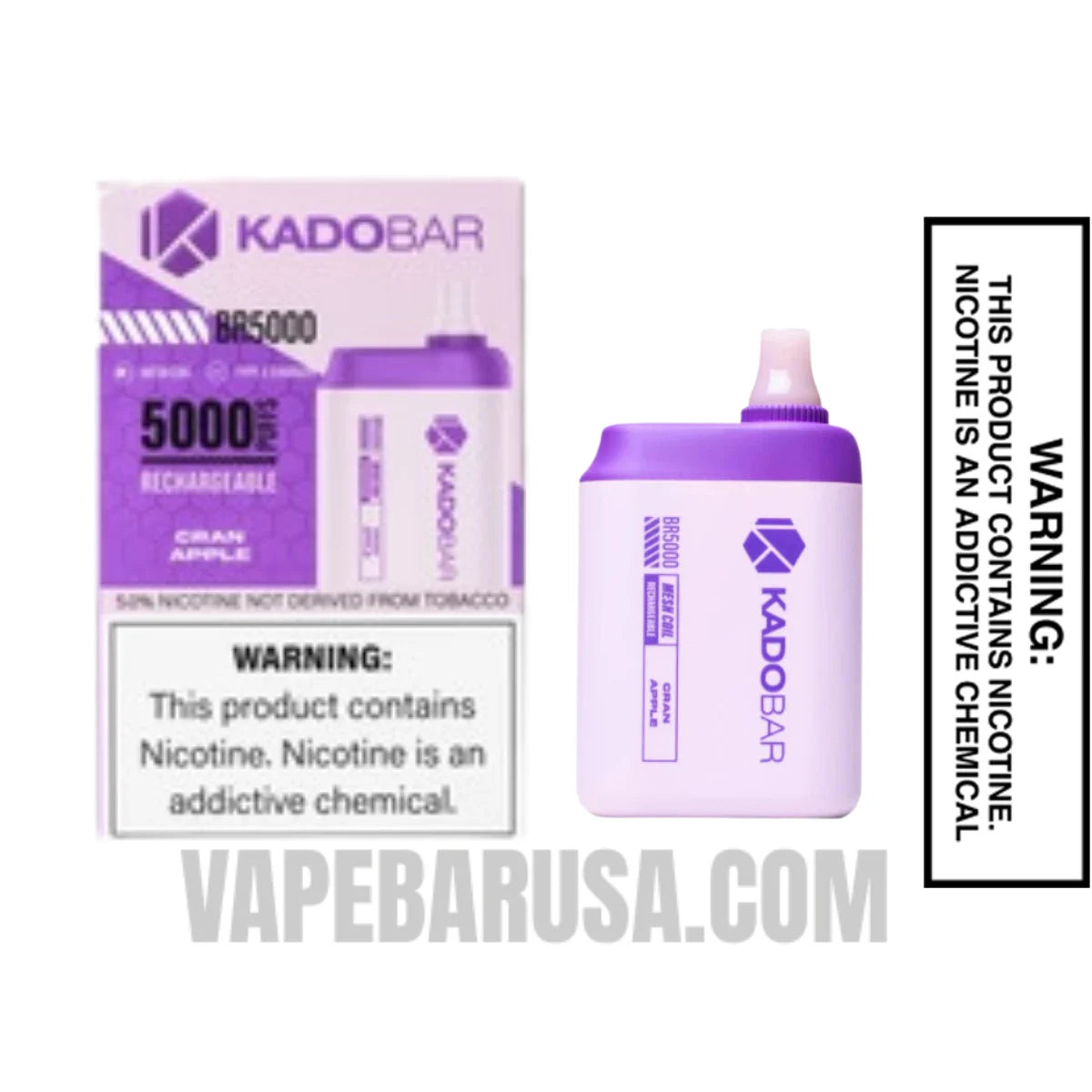 Cran Apple Kado Bar BR5000 Disposable Vape with Package Box