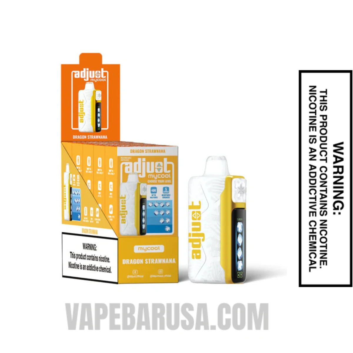 Dragon Strawnana Adjust MyCool 40K Disposable Vape with Bundle box