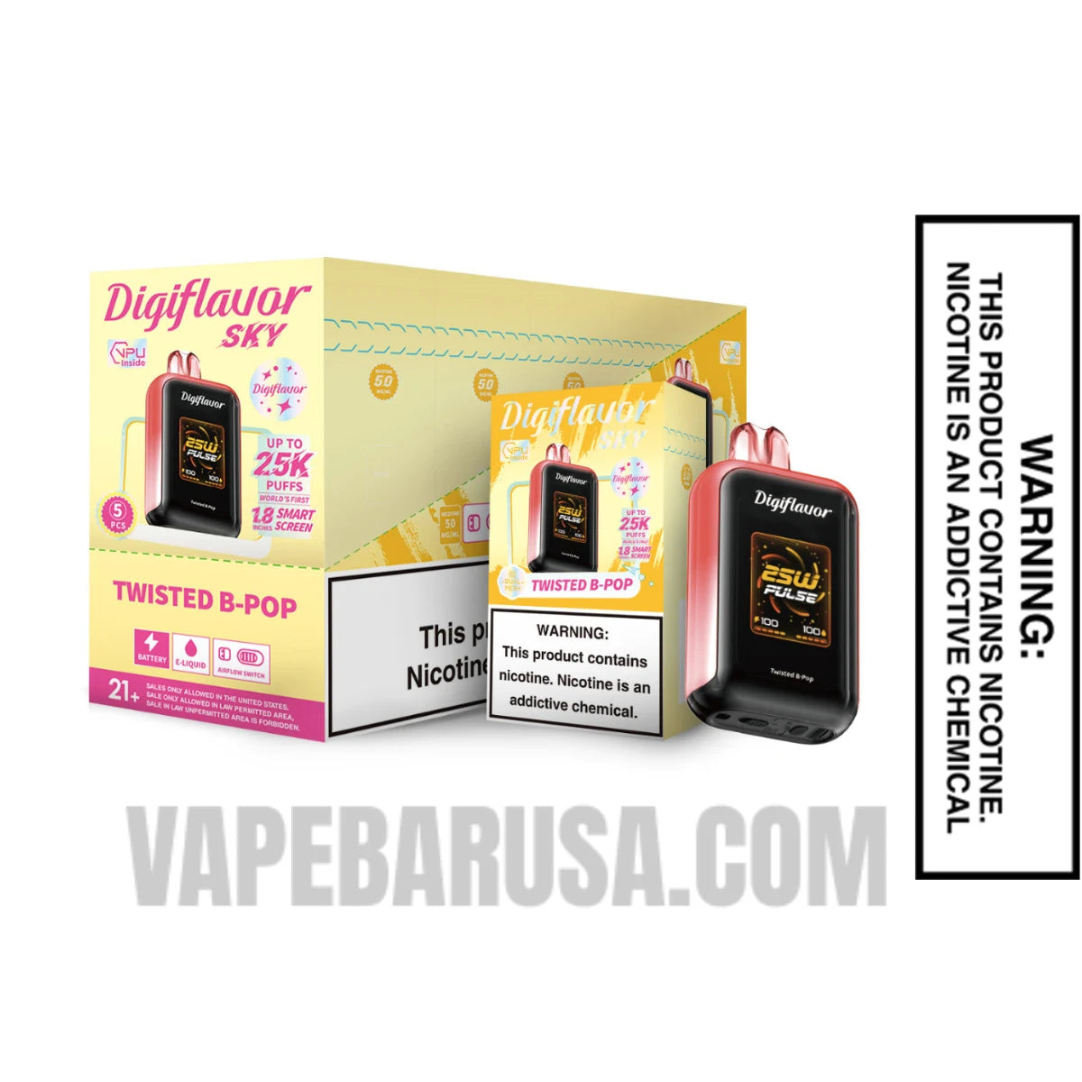 Triple Berry Digiflavor Sky 25K Vape With bundle box