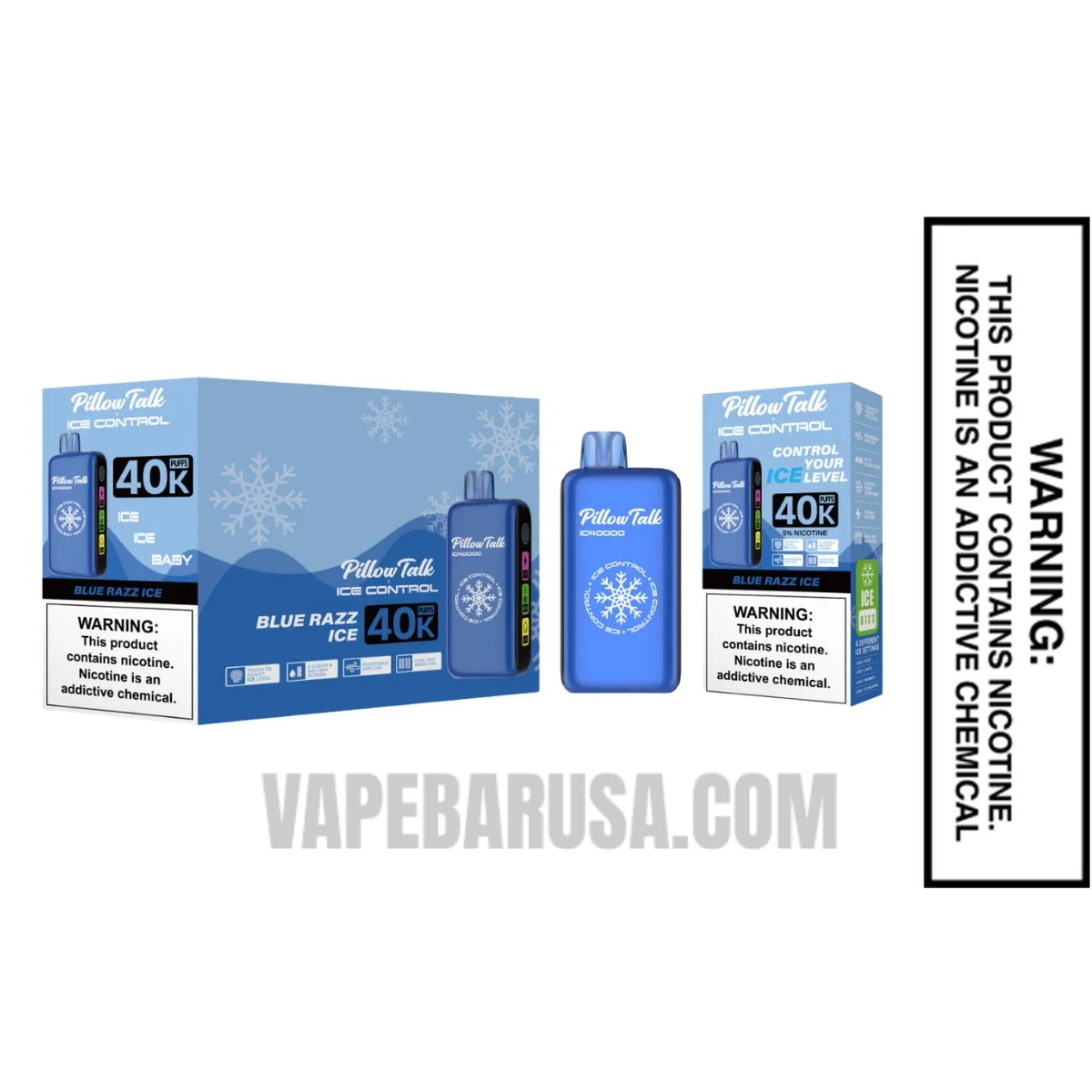 Blue Razz Ice Pillow Talk IC40000 Vape With Bundle Pack