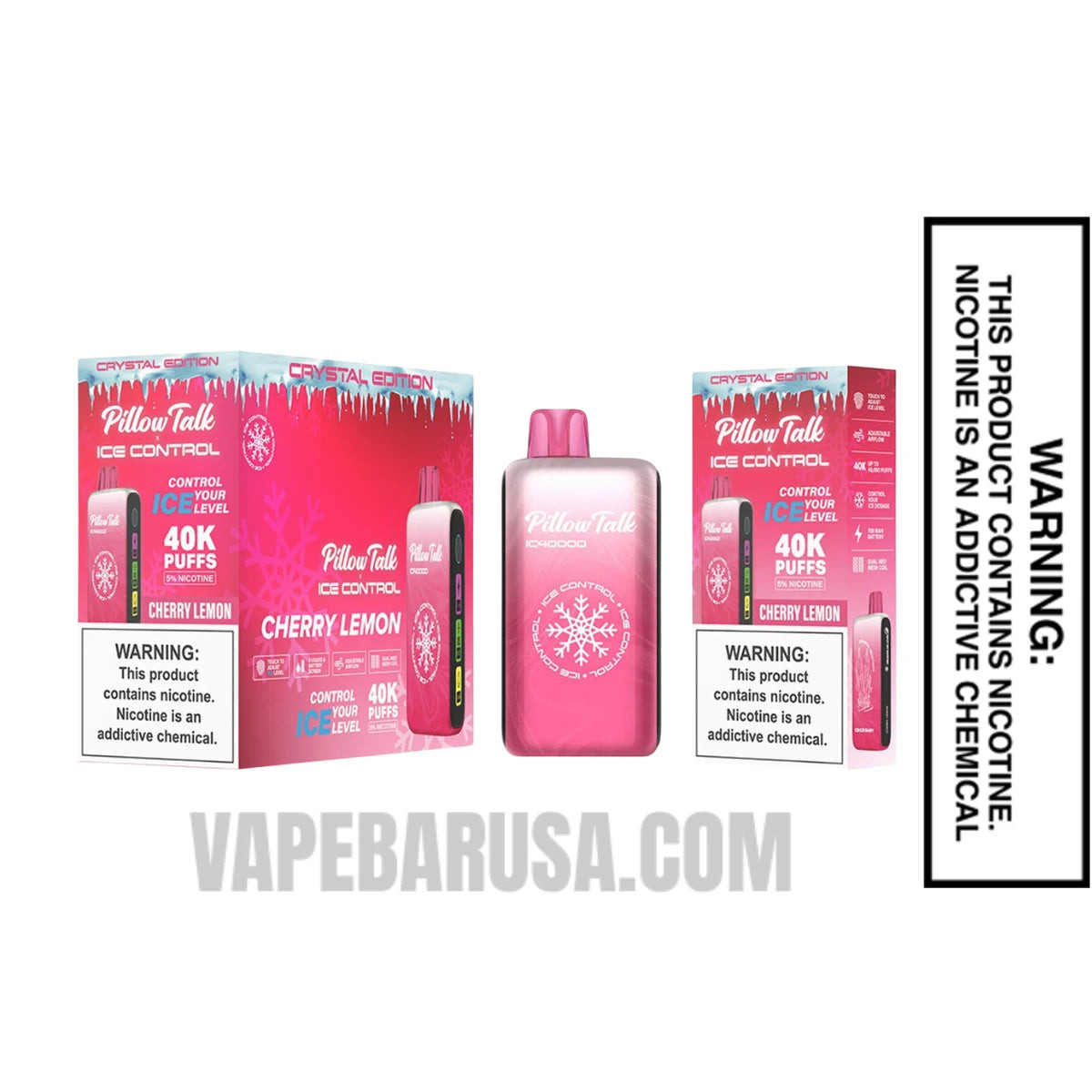 Cherry Lemon Pillow Talk IC40000 Crystal Edition Vape with Bundle Box