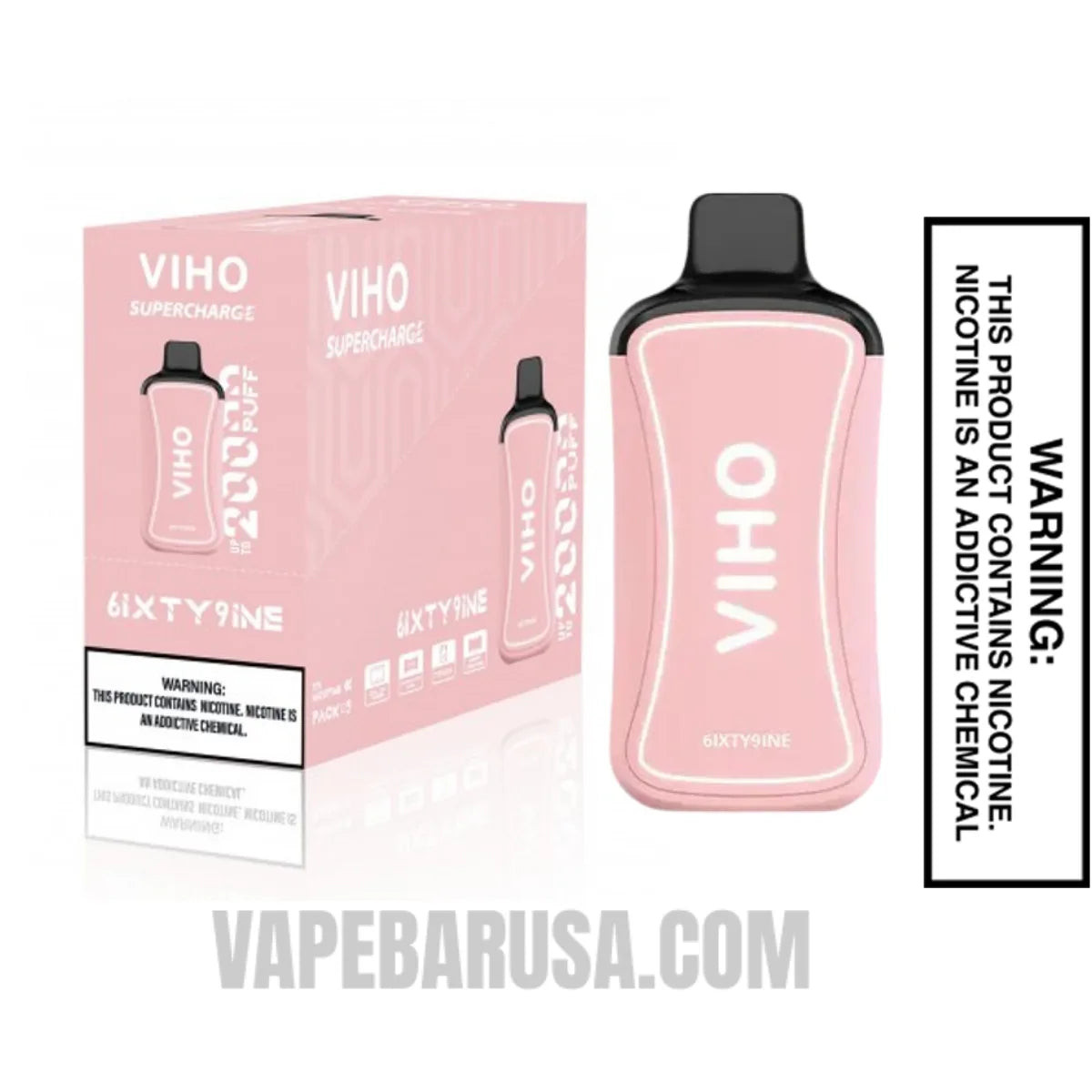 6IXTY9INE VIHO Supercharge 20000 Puffs Vape Wth Bundle Pack