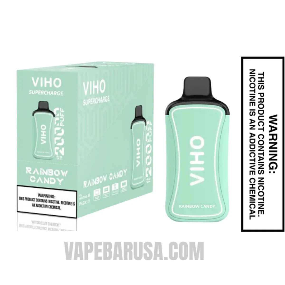 Rainbow Candy VIHO Supercharge 20000 Puffs Vape With Bundle Pack