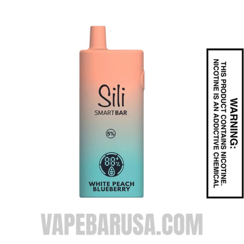White Peach Blueberry Sili Smart Bar Vape 10000 Puffs