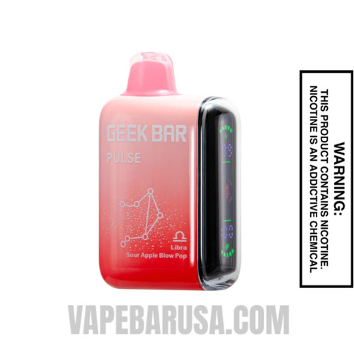 Libra Sour Apple Blow Pop Geek Bar Pulse Vape