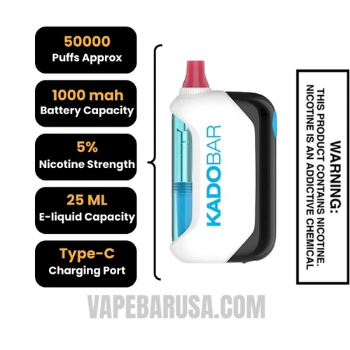 Bomb Pop Kado Bar Drip 50K Disposable Vape Specifications