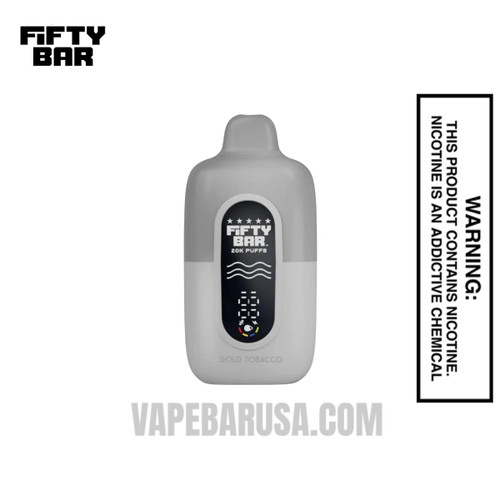 Gold Tobacco Fifty Bar 20K Silver Series 2% Disposable Vape