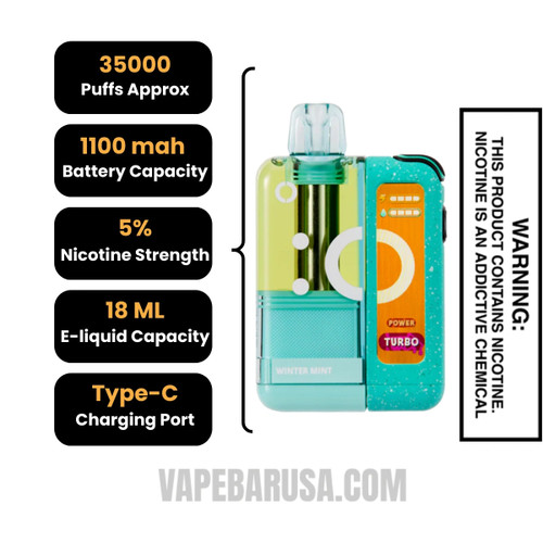 Winter Mint Off Stamp X Cube Crystal Cube 35K Vape Kit Specifications