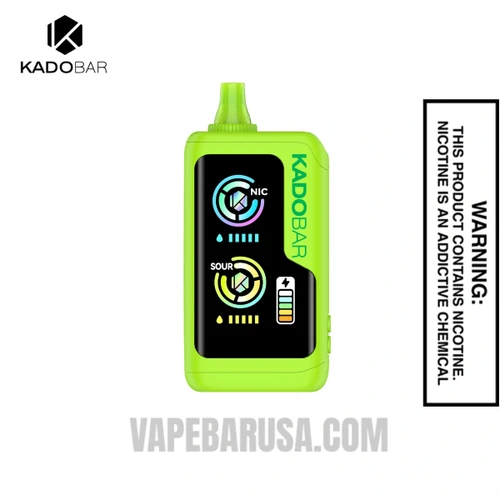 Sour Apple Hard Candy Kado Bar NI40K Sour-Nic Control Disposable Vape