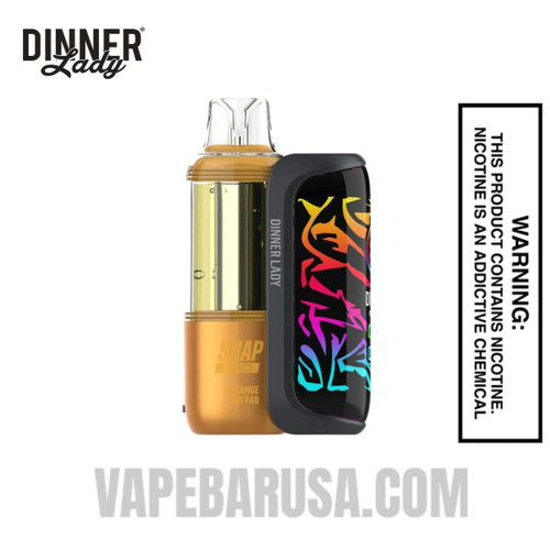 Orange F*king Fab Dinner Lady Snap Pro 35K Disposable Vape Kit