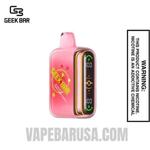 Strawberry Watermelon Geek Bar Pulse 2 Hubba Edition Disposable Vape