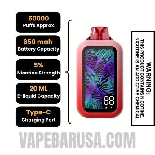 Dragon Melon Nixa Bar 50K Disposable Vape Specifications