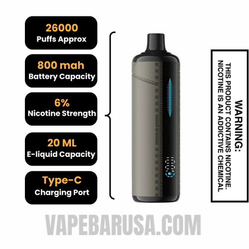 Berry Ice Lost Mary x Urban Tale E Hookah Disposable Vape Specifications