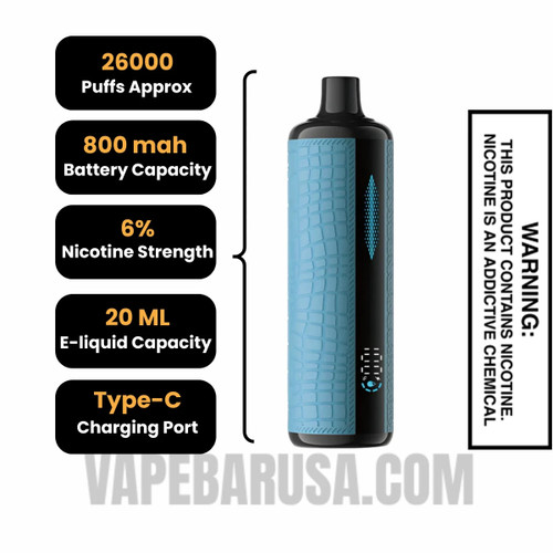Love Dream Lost Mary x Urban Tale E Hookah Disposable Vape Specifications