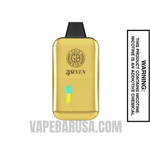 Strawberry Kiwi Watermelon Gold Bar 24Seven Disposable Vape
