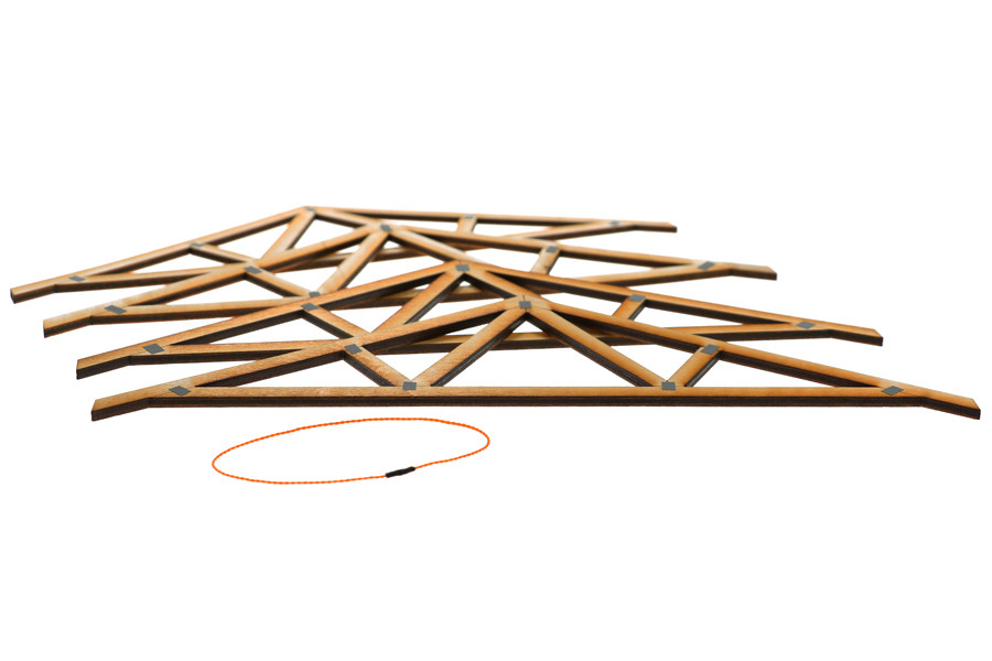 Laser Cut Wooden Trusses Lifting Kit Version 1