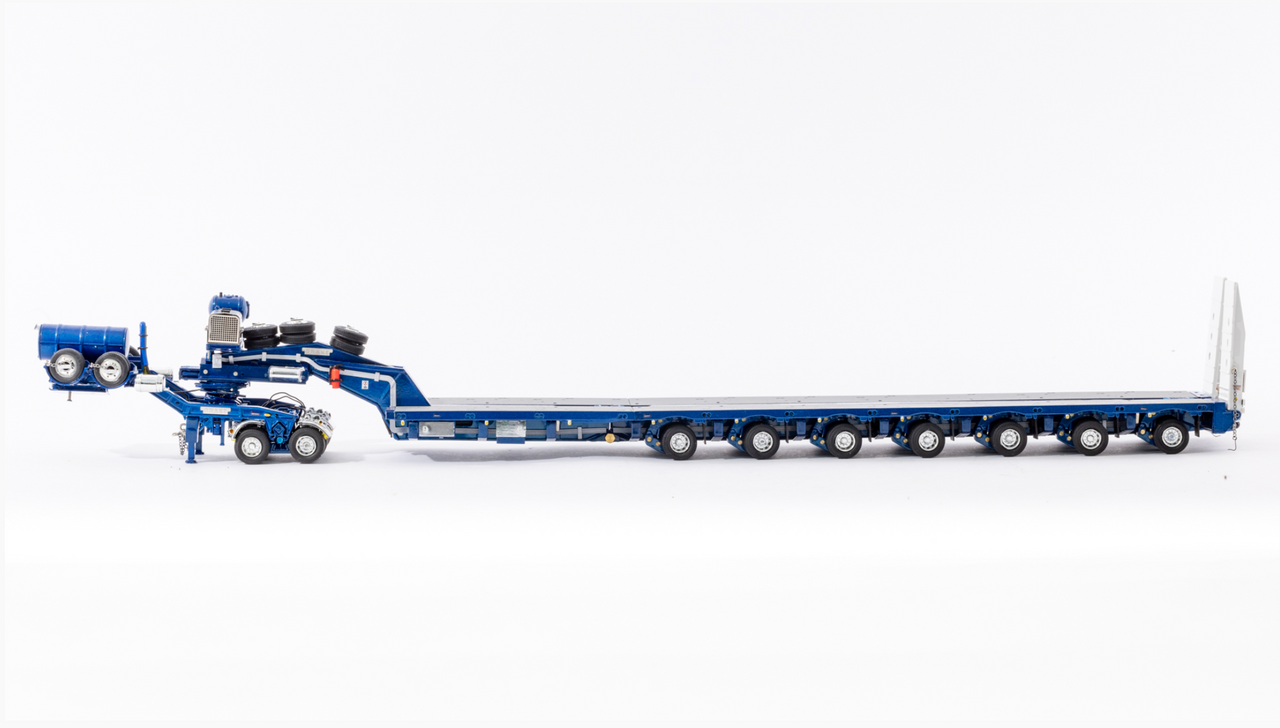 Drake 2x8 Dolly and 7x8 Steerable  - METALLIC BLUE -Low Loader Trailer