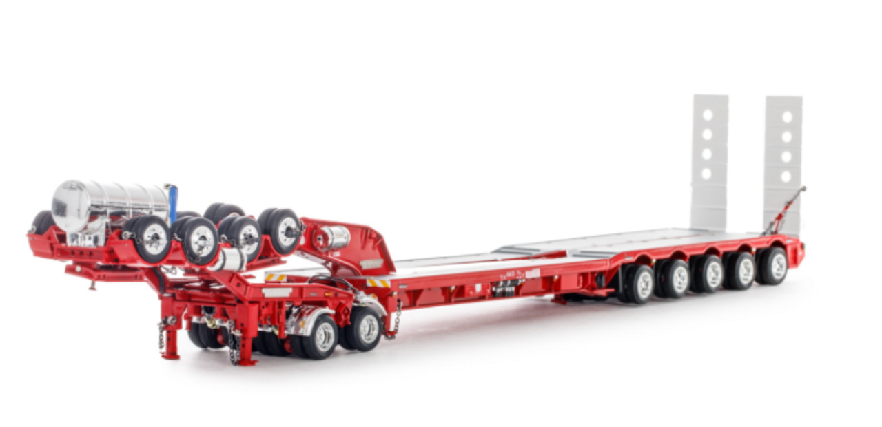 Red/Red - 5x8 Swingwing Drop Deck + 2x8 Dolly 