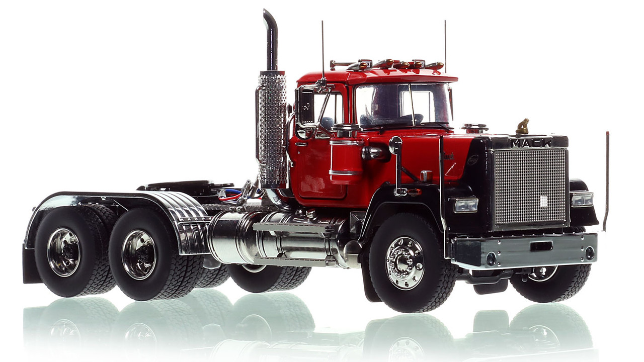 Mack Superliner Tandem Axle Tractor - Red over Black