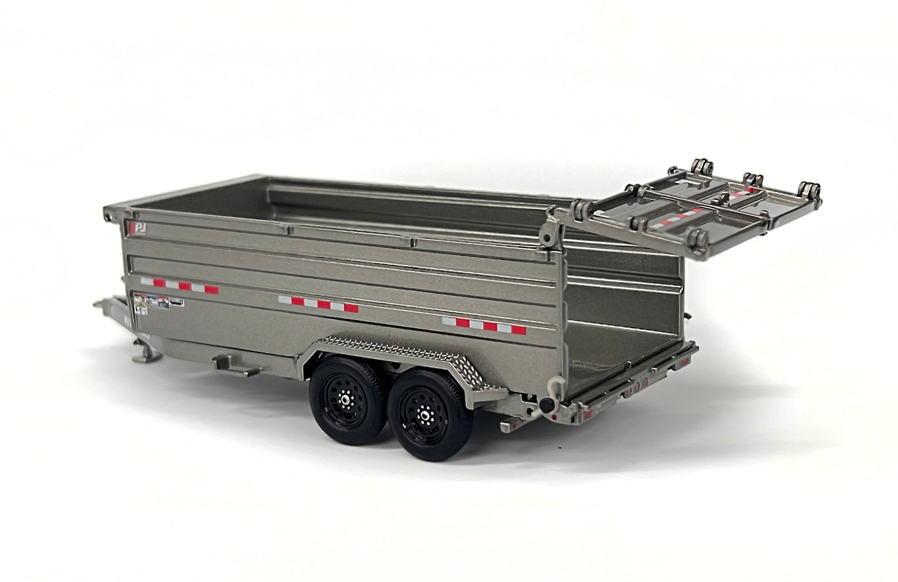 PJ Dump DM Trailer - Silver - alternate view 3