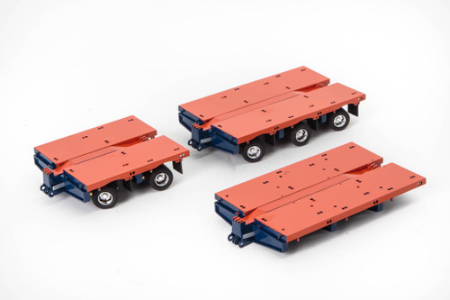 1:50 diecast scale model of Drake Steerable Low Loader Trailer Accessory Kit in Drake Livery