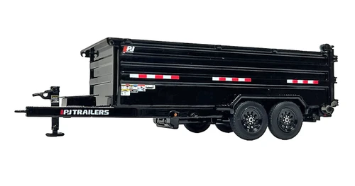 PJ Dump DM Trailer - Black