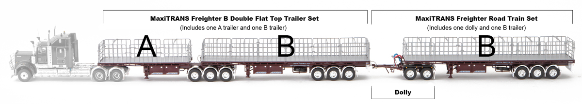 diecast road train